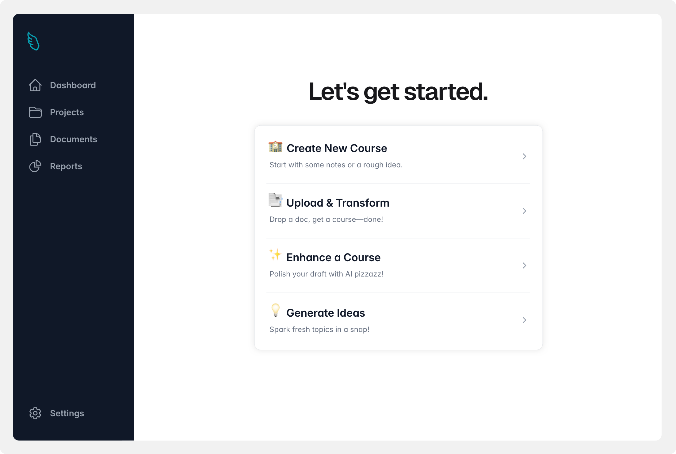 CourseWing main screenshot